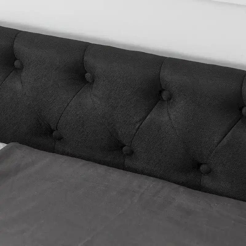 Daybed with Drawers Upholstered Tufted Sofa Bed