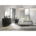 Anser Black and Grey 4-piece Bedroom Set