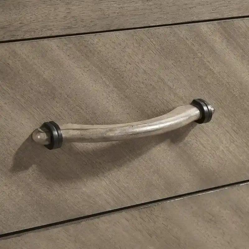 Roundhill Furniture Arena 3-Piece Contemporary Wood Bedroom Set: Panel Bed and 2 Nightstands in Antique Gray