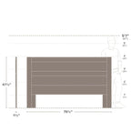 Prepac Rustic Ridge Farmhouse Headboard, Bedroom Furniture