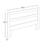 Prepac Rustic Ridge Farmhouse Headboard, Bedroom Furniture