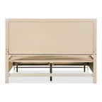 Furniture of America Drayden Transitional Oak Solid Wood 2-Piece Bed and Nightstand Bedroom Set