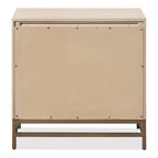 Furniture of America Drayden Transitional Oak Solid Wood 2-Piece Bed and Nightstand Bedroom Set