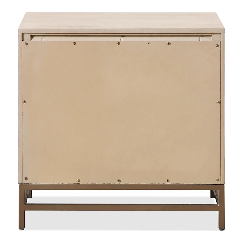 Furniture of America Drayden Transitional Oak Solid Wood 2-Piece Bed and Nightstand Bedroom Set