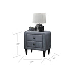 Velvet Gorgeous 1pc Nightstand for Bedroom Furniture