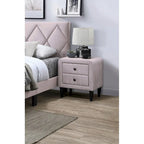 Velvet Gorgeous 1pc Nightstand for Bedroom Furniture
