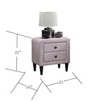 Velvet Gorgeous 1pc Nightstand for Bedroom Furniture