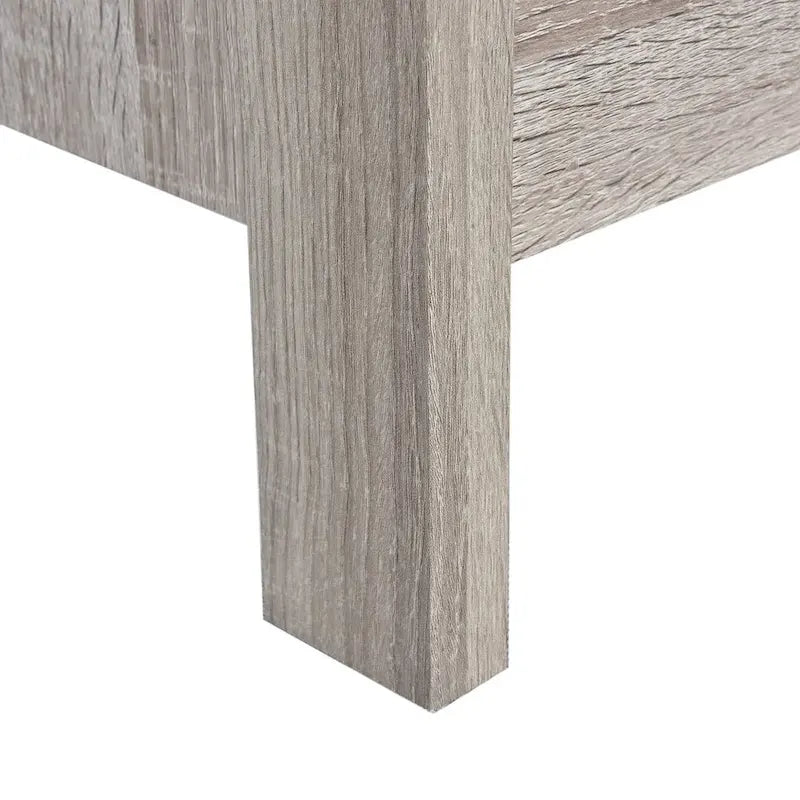 Modern Nightstand with 2 Drawers and Metal Handles by Christopher Knight Home