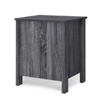 Modern Nightstand with 2 Drawers and Metal Handles by Christopher Knight Home