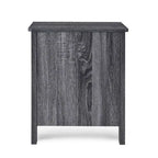 Modern Nightstand with 2 Drawers and Metal Handles by Christopher Knight Home