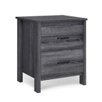 Modern Nightstand with 2 Drawers and Metal Handles by Christopher Knight Home