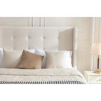54 High Headboard Queen Peyton Upholstered Velvet Bed