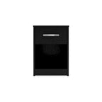 Signature Design by Ashley Finch Black Platform Bed with 2 Nightstands