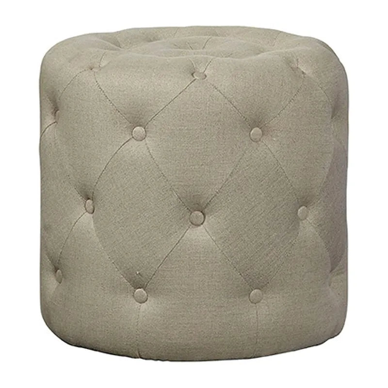Fleetwood Tufted Linen Foot Stool