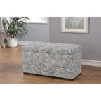 Angela Transitional Living Room Storage Trunk Bench