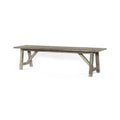 Traditional farmhouse Bench Seat Natural Look finish in Rowan Gray - 72 X 16 X 18