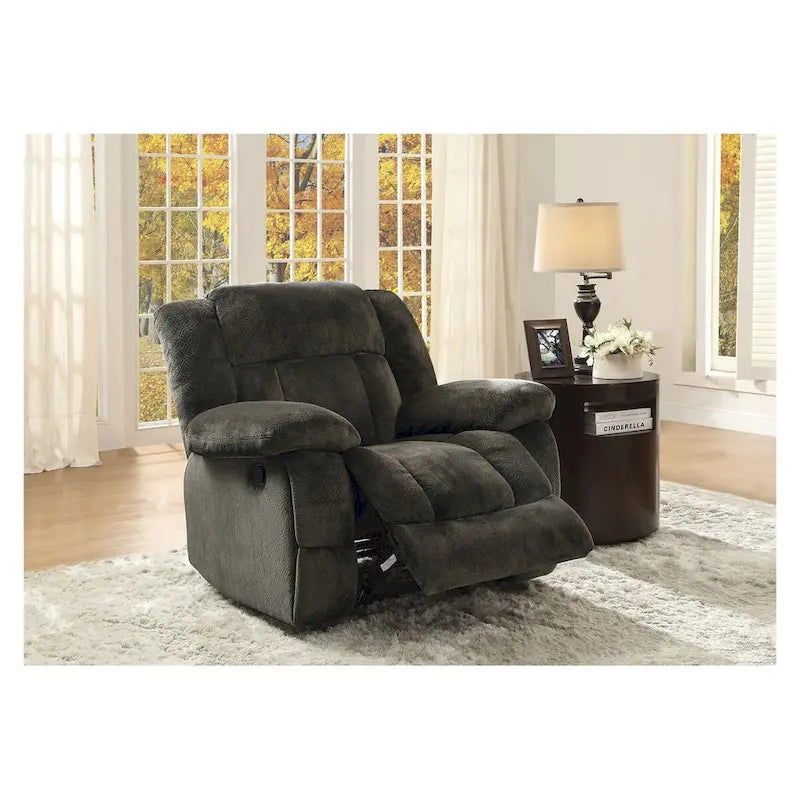 Elena Chocolate Fabric Living Room Set