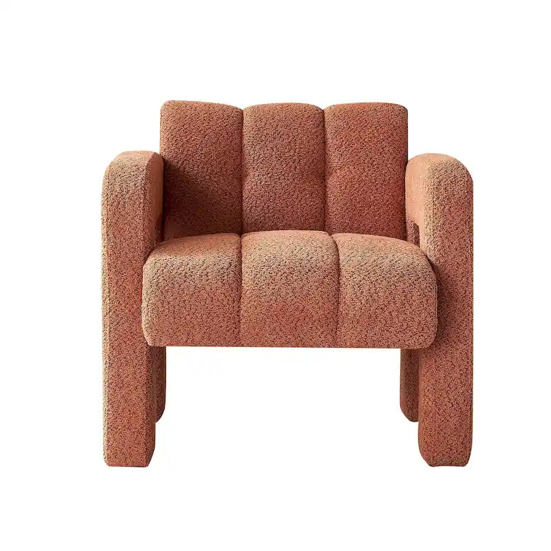 31.10 Wide Boucle Upholstered Accent Chair