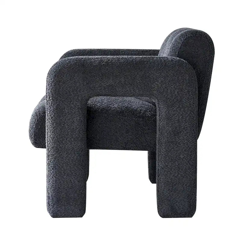 31.10 Wide Boucle Upholstered Accent Chair