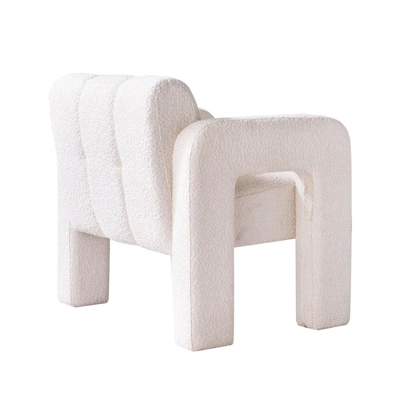 31.10 Wide Boucle Upholstered Accent Chair