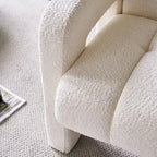 31.10 Wide Boucle Upholstered Accent Chair