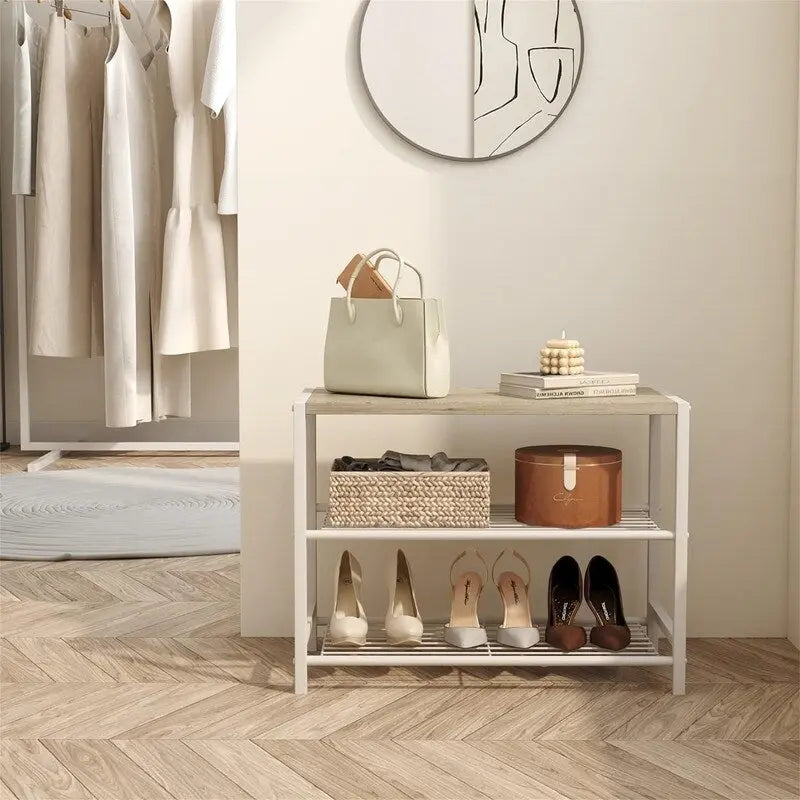 3-Tier Shoe Rack - 11.8D x 23.23W x 16.9H