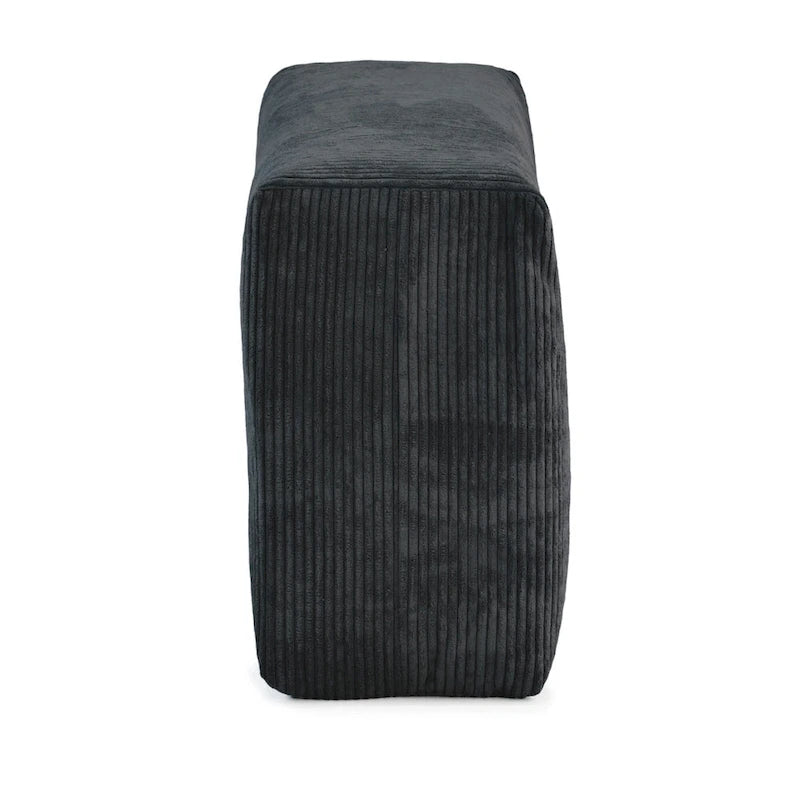 Large U-Shape Linen Reversible Modular Seating Component Sectional with 2 Ottoman