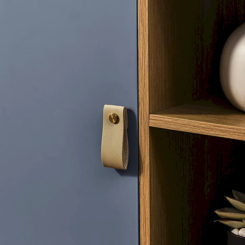 Drawer TV cabinet with door,storage cabinet,drawer cabinet,wooden storage cabinet leather handle drawer cabinet