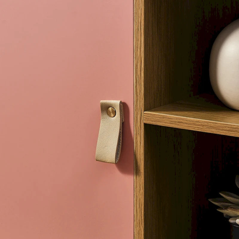 Drawer TV cabinet with door,storage cabinet,drawer cabinet,wooden storage cabinet leather handle drawer cabinet