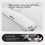 6-seat U-shaped Sectional Sofa, Sleeper Sectional with Waist Pillows for Living Room, Apartment