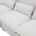 6-seat U-shaped Sectional Sofa, Sleeper Sectional with Waist Pillows for Living Room, Apartment