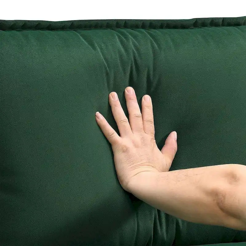 6-seat U-shaped Sectional Sofa, Sleeper Sectional with Waist Pillows for Living Room, Apartment