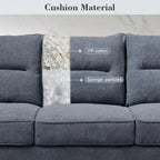 OVIOS Fluffy Cushion Wood Leg Indoor Sofa