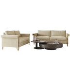 CraftPorch Glam Velvet Upholstered 2-Piece Living Room Set