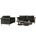 CraftPorch Glam Velvet Upholstered 2-Piece Living Room Set