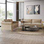 CraftPorch Glam Velvet Upholstered 2-Piece Living Room Set