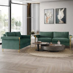 CraftPorch Glam Velvet Upholstered 2-Piece Living Room Set