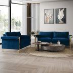 CraftPorch Glam Velvet Upholstered 2-Piece Living Room Set