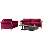 CraftPorch Glam Velvet Upholstered 2-Piece Living Room Set