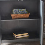 Mirror Finished Double Door Cabinet