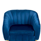 Modern Velvet Accent Chair with Ottoman for Living Room/Bedroom/Nail Salon