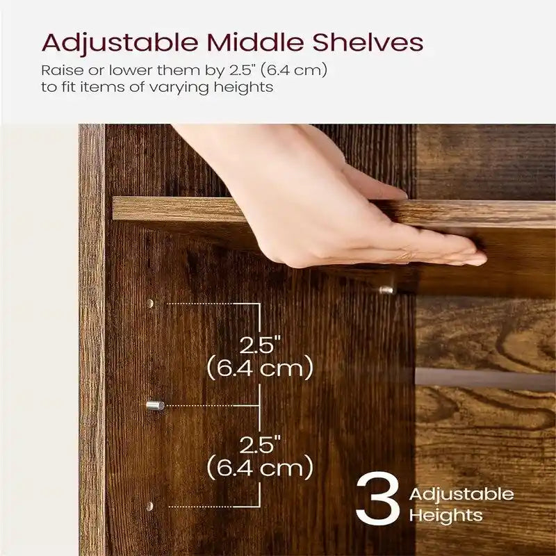 Shoe Storage Organizer - 11.8D x 34.2W x 18.9H