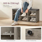 Shoe Storage Organizer - 11.8D x 34.2W x 18.9H
