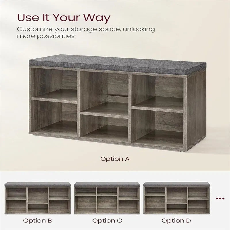 Shoe Storage Organizer - 11.8D x 34.2W x 18.9H