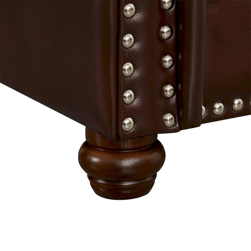 Living Room Sofa Single Seat Chair with Wood Leg Faux Leather