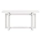 Console Table with Industrial-inspired Concrete Wood Top, Extra Long Entryway Table for Entryway, Hallway, Living Room