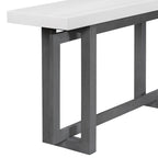 Console Table with Industrial-inspired Concrete Wood Top, Extra Long Entryway Table for Entryway, Hallway, Living Room
