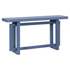 Console Table with Industrial-inspired Concrete Wood Top, Extra Long Entryway Table for Entryway, Hallway, Living Room