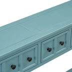 Rustic Entryway Console Table with Storage