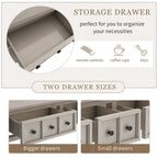 Rustic Entryway Console Table with Storage